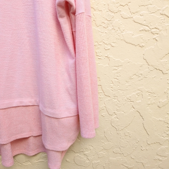Long Light Weight Sweater Pale Pink Piper & Taylor XL Long Sleeve Scoop Neck - Picture 12 of 12